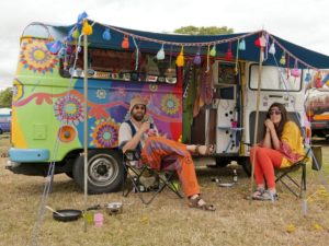 Old Hippies Travle Van