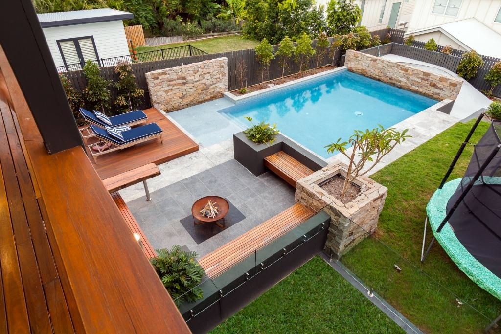 Simple Small Backyard Pool Design