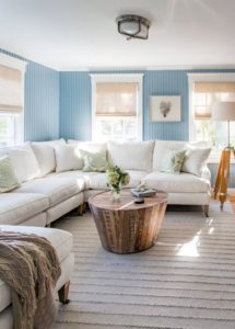 The coastal living room color schemes for Summer from homagz