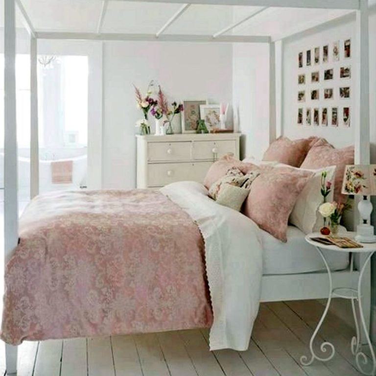Blush Pink Dusty Rose Bedroom Decor