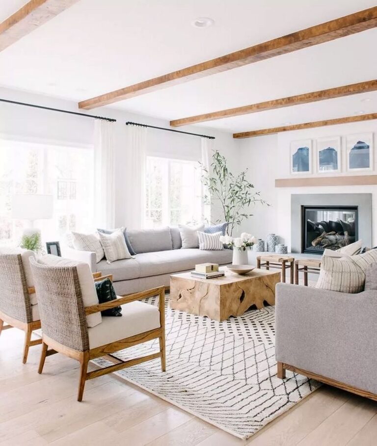 Comfort Living Room Modern Combined Farmhouse
