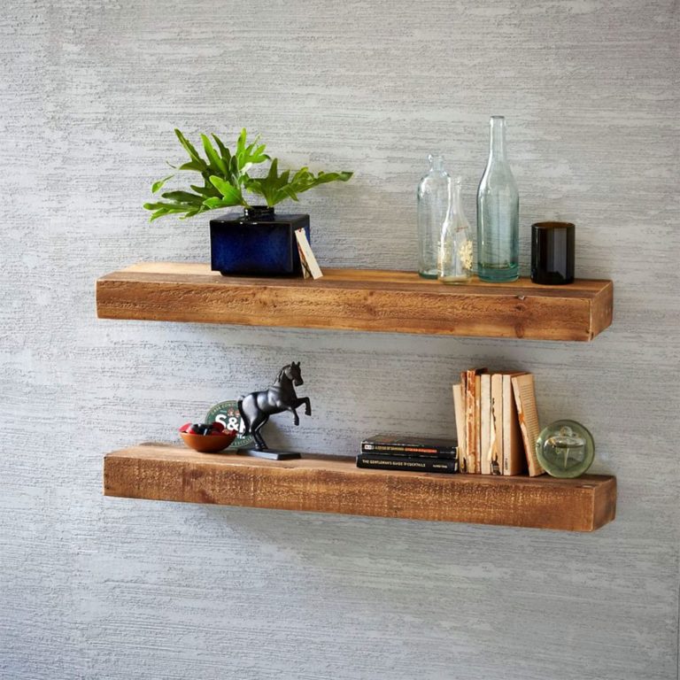 Reclaimed Wood Floating Shelves 