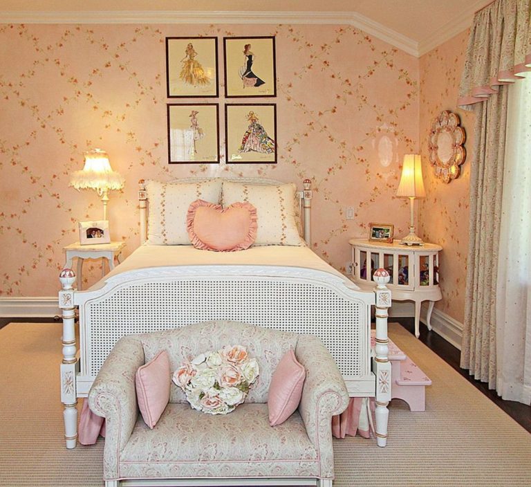 Shabby Chic Pink Bedroom