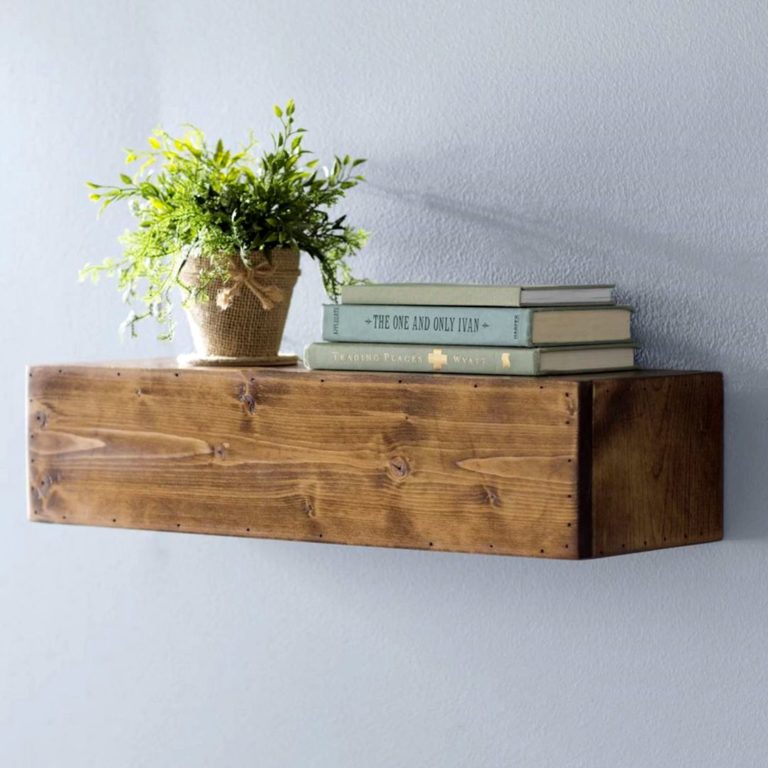 Simone Solid Wood Floating Shelf