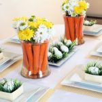 Spring-Inspired Easter Tablescape and Carrot Centerpiece