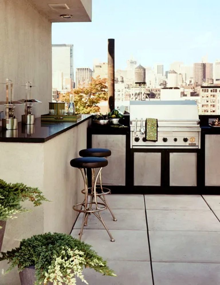 Rooftop Outdoor Kitchen Design Decor Idea