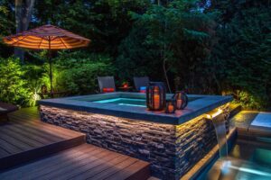 Beautiful Plunge Pool Deck via Pool Educate