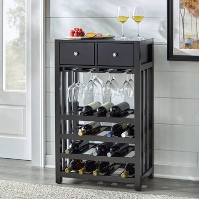 Black Wine Rack Cabinet via Target