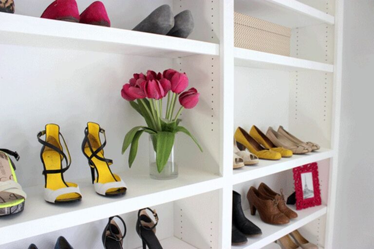 Bookshelves for Shoe Storage