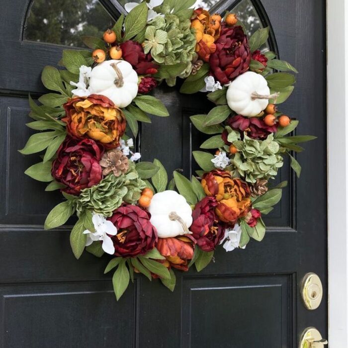 DIY Fall Projects Micky Wreath Front Door