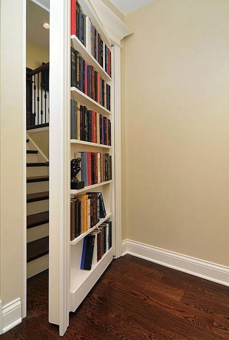 DIY Hidden Bookcase Door via Project@OBN