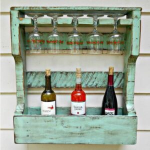 Distressed Pallet Wine Rack