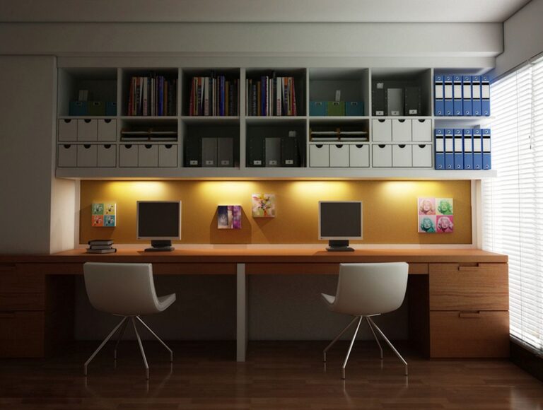 Manhattan small Office Home Office via Awesome Decors