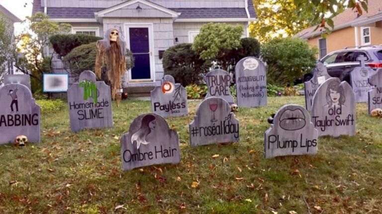 Sarcastic graveyard for trends that
