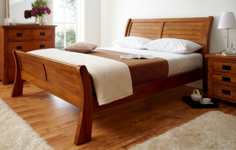 Simple Stylish Wooden Bed