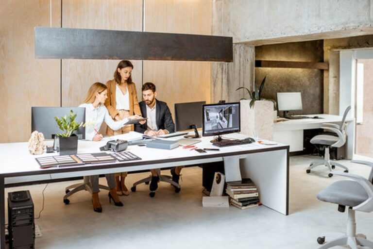Small Office Interior via Adobe Stock