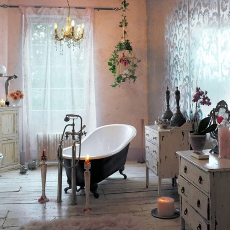 Trendy And Classy Bohemian Bathroom Designs