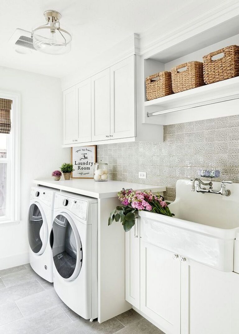 Utility Sink Laundry Room via Home Bunch