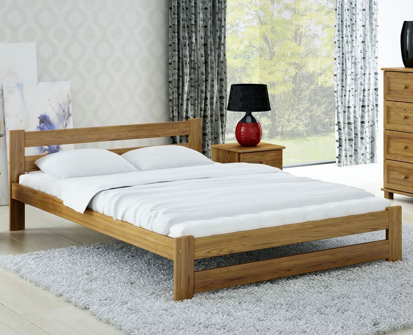 Xoan Double Wooden Bed