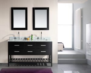 60 inch Transitional Double Sink Bathroom
