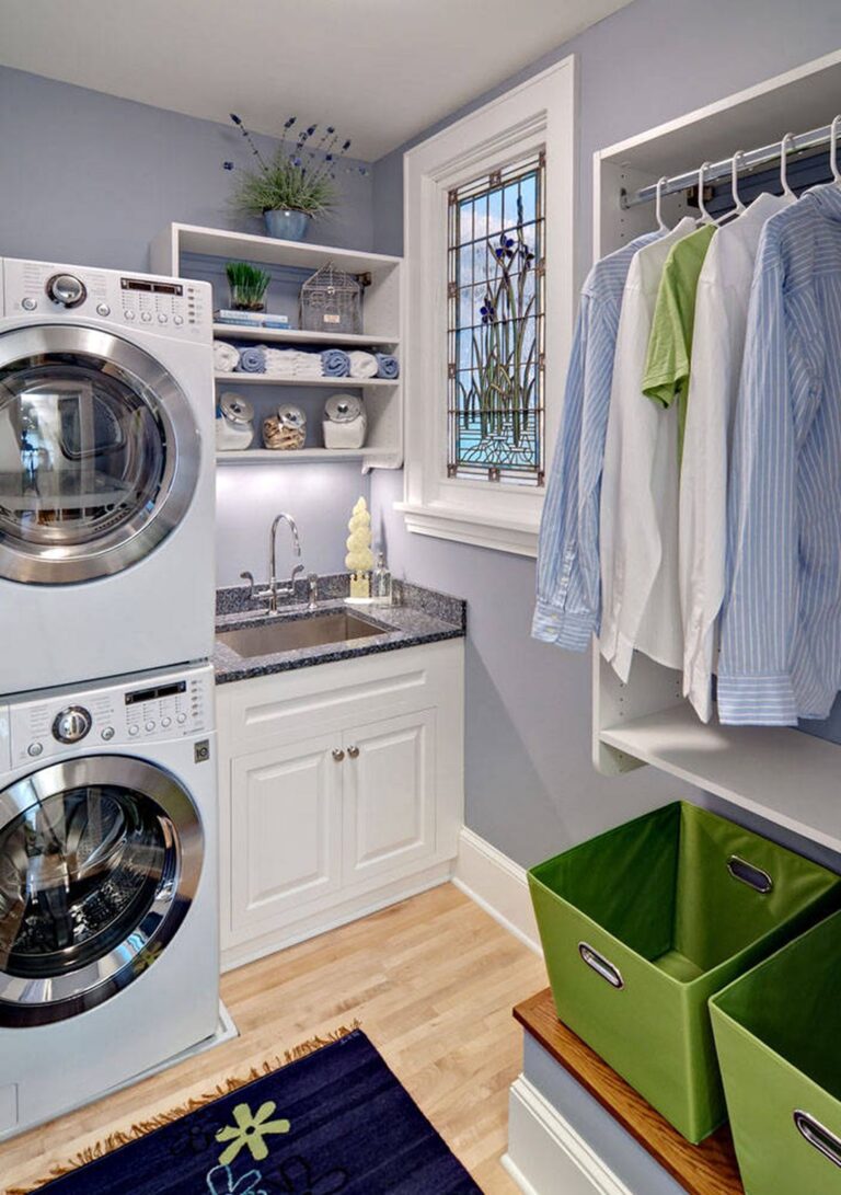 Chic Small Laundry Room