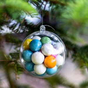 Clear Plastic Christmas balls