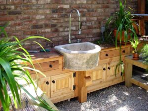 Creative and Functional Garden Sink