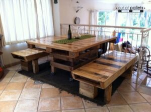 Dining Table Out of Pallets Wood