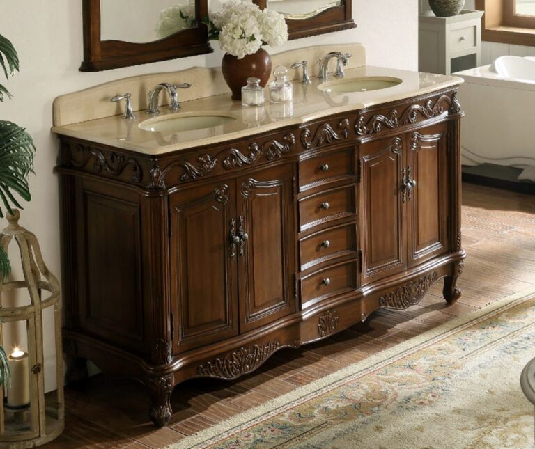 Double Sink Vanity Chest Overall Dimensions