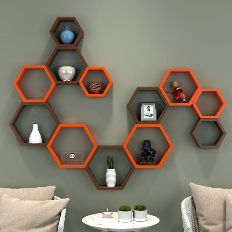 Hexagon Wall Shelves for Storage & Display