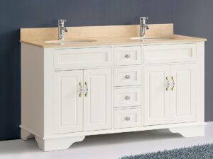 Littleton Double Sink Vanity - White
