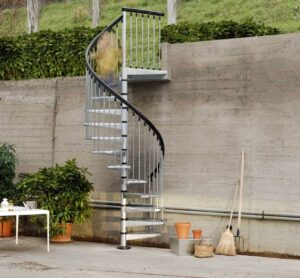 Metal Outdoor Spiral Staircase