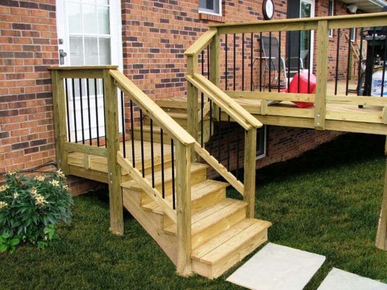 Modern Wooden Outdoor Stairs