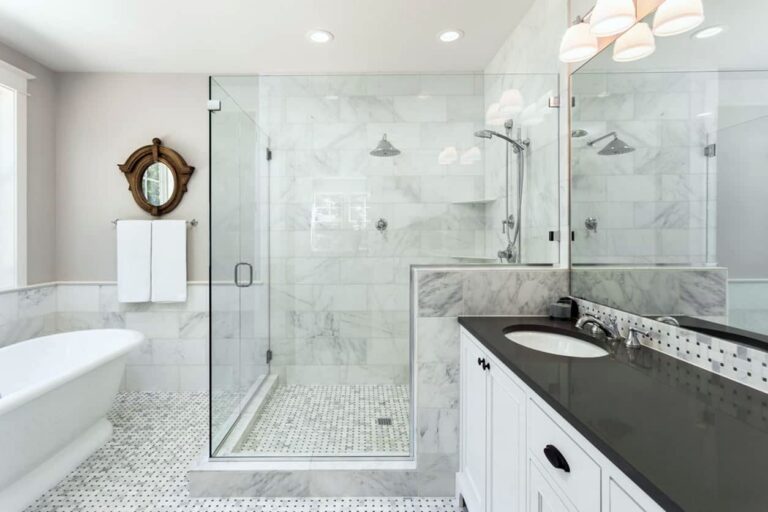 Primary Bathrooms with Glass Walk-In Showers