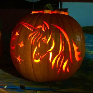 Pumpkin Carving Unicorn