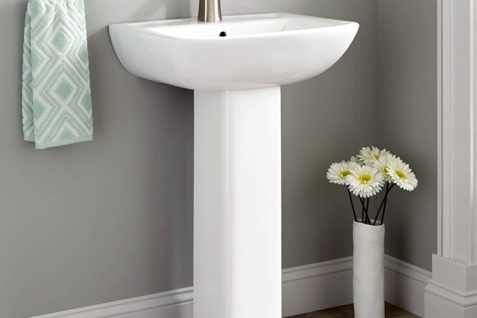 Small Pedestal Sink for a Small Bathroom