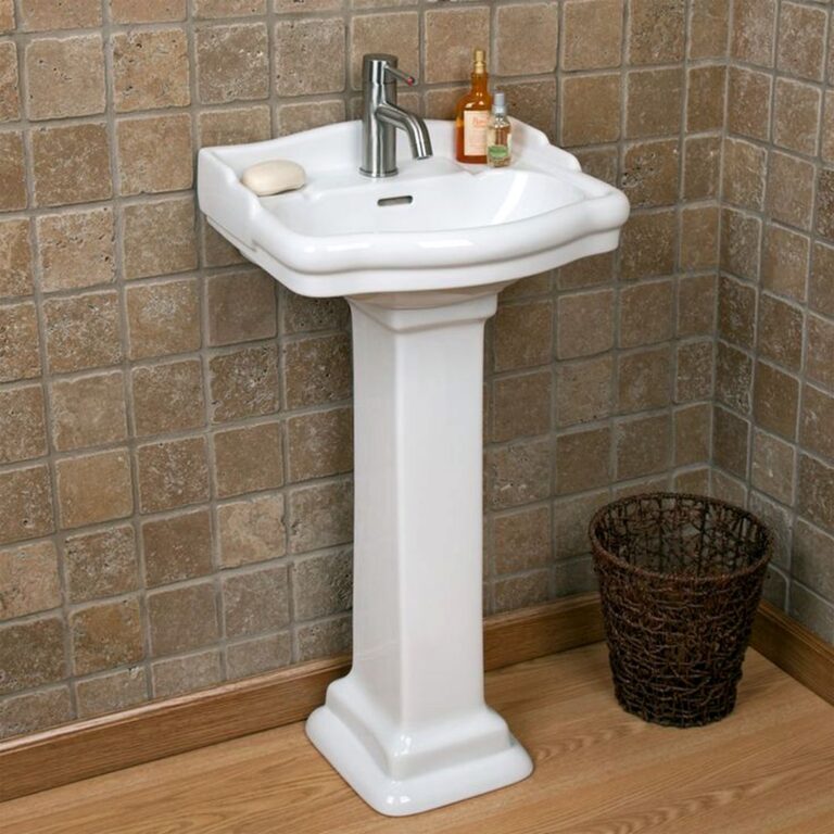 Stanford Mini Pedestal Sink with Single Faucet