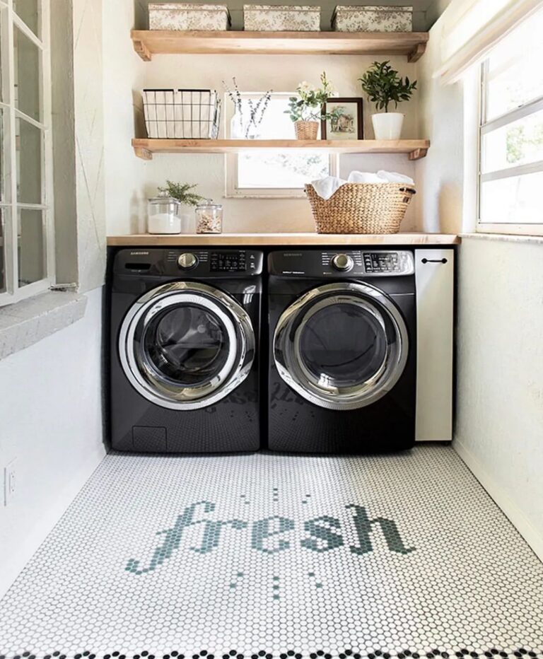 Tiny Laundry Room with Little Storage