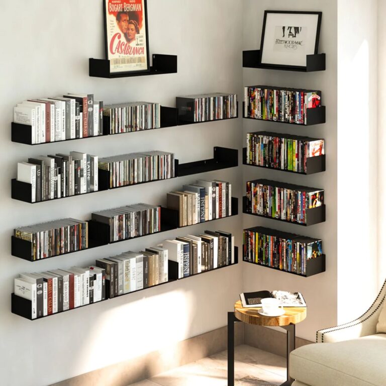 U Shape Floating Shelves Wall Bookshelf