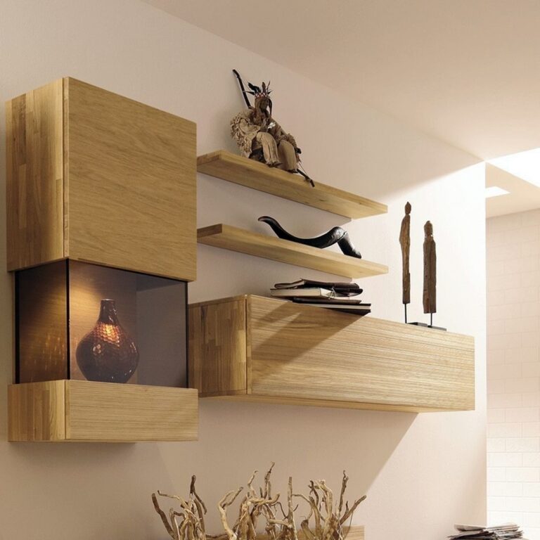 Wall Mounted Wood Shelves