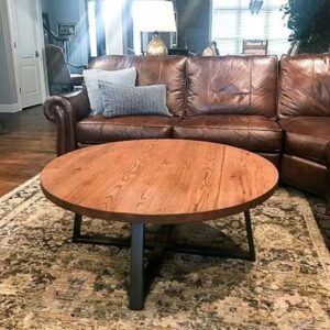 Wood Coffee Table Round