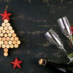 Christmas tree made of wine corks