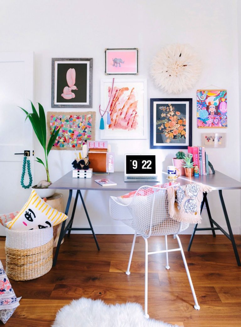 Creative ideas for colorful Home Office