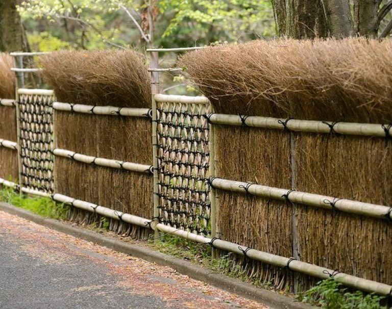 DIY Bamboo Fence Garden