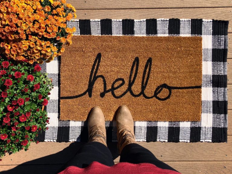 Double Layer Welcome Fall Mat