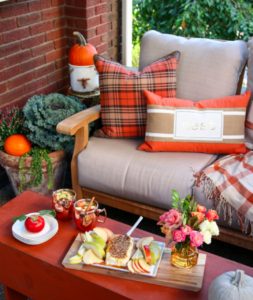 Festively Fall Apartment Balcony Inspiration