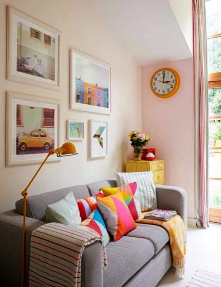 Pale Pink Living Rooms