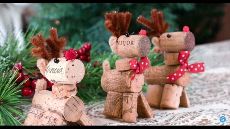 Reindeer Wine Cork DIY Christmas Ornament