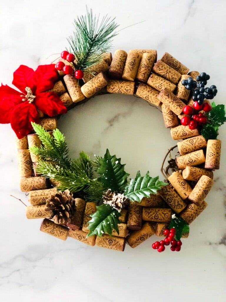 Wine Cork Wreath Crafts