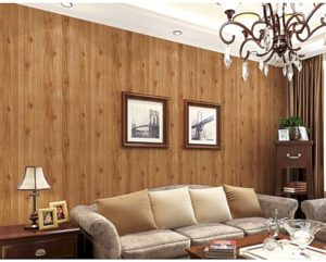 3D Solid American Wood Grain Wallpaper